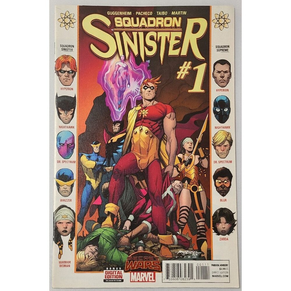 Squadron Sinister 1 Marvel Comics 2015 FN/VF Carlos Pacheco Cover A Secret Wars